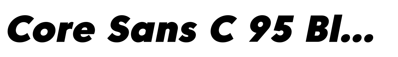 Core Sans C 95 Black Italic